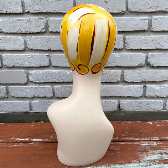 * SOLD * Art Deco Vintage Style Mannequin Head Hat Stand Jewelry Display - Picture 13 of 14